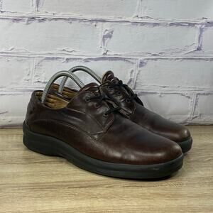 Footprints Birkenstock Brown Leather Lace-Up Oxford Shoes Women's 41 US 10-10.5